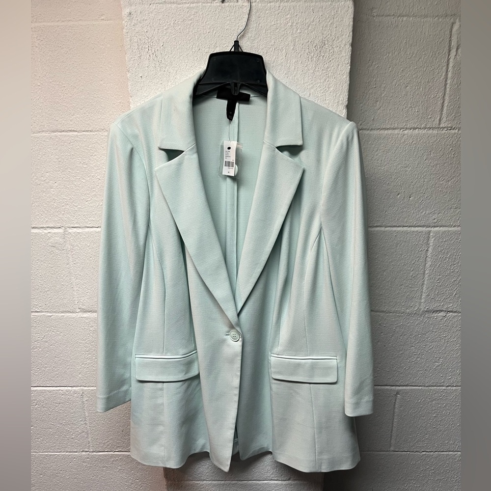 Lane Bryant Women's Light Green Blazer